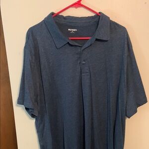Old Navy Blue Polo Shirt Classic Comfortable Design